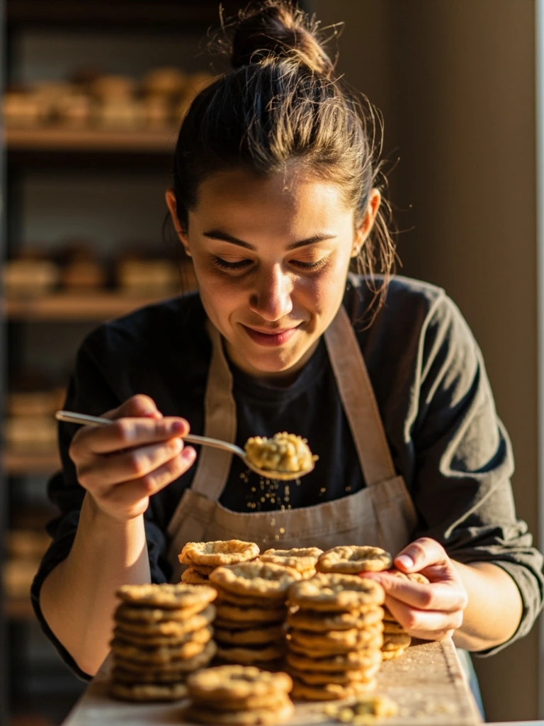 Portrait of Sofia Reyes, CIA-trained head baker and co-founder.